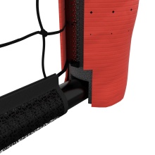 Hudora Fussballtor Pro Tect 120 Advanced (hochwertig, langlebig, einfacher Aufbau) schwarz - 120x80x48cm